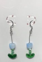 Load image into Gallery viewer, Tulip glass beaded Dangle Earrings, Handmade in Canada
