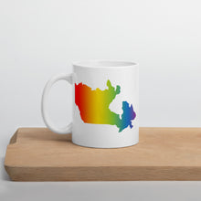 Load image into Gallery viewer, Pride Canada White glossy mug
