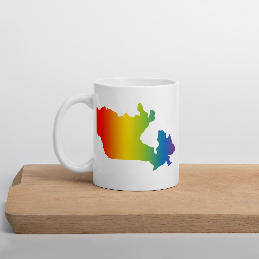 Pride Canada White glossy mug