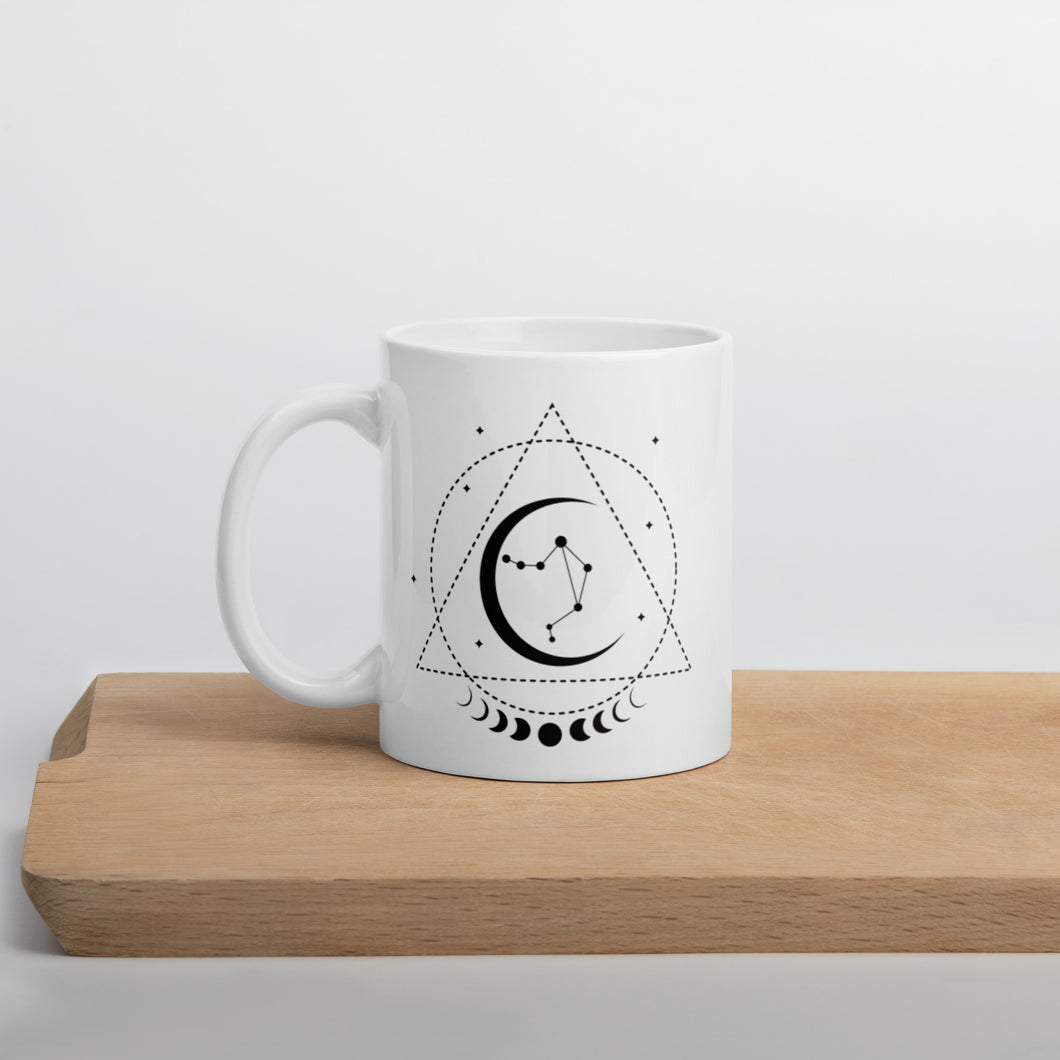 Libra Zodiac White glossy mug