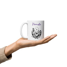 Load image into Gallery viewer, Nameste White glossy mug
