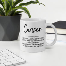 Load image into Gallery viewer, Cancer Zodiac White glossy mug
