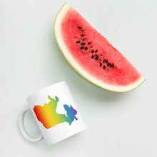 Load image into Gallery viewer, Pride Canada White glossy mug
