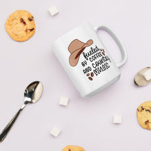 Load image into Gallery viewer, Fueled by Coffee and Country Music White glossy mug
