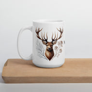 Stately Stag White glossy mug