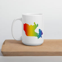 Load image into Gallery viewer, Pride Canada White glossy mug
