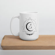 Capricorn Zodiac White glossy mug