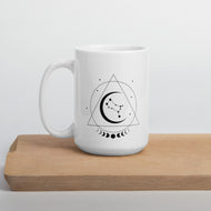 Gemini Zodiac White glossy mug