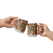 Load image into Gallery viewer, Coffee Time White glossy mug
