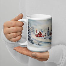 Load image into Gallery viewer, Snowman 2 White glossy mug
