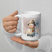 Load image into Gallery viewer, Snowman 4 White glossy mug
