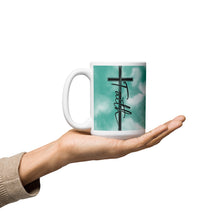 Load image into Gallery viewer, Faith White glossy mug
