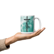 Faith White glossy mug