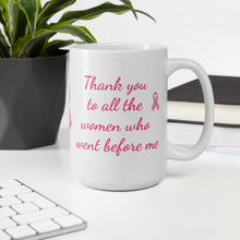 Load image into Gallery viewer, Breast Cancer White glossy mug
