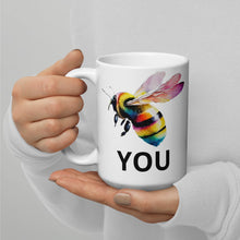 Load image into Gallery viewer, Bee YOU White glossy mug
