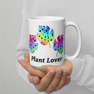 Plant Lover White glossy mug