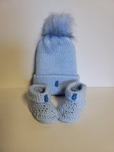 Load image into Gallery viewer, Baby Hat and Booties or Hat and Mittens
