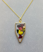 Load image into Gallery viewer, Pressed Flower Necklace for Nature Lover
