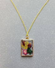 Load image into Gallery viewer, Pressed Flower Necklace for Nature Lover
