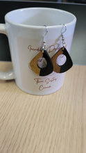 Load image into Gallery viewer, Wood and Resin Dangle Earrings, Handmade in Canada
