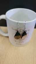 Load image into Gallery viewer, Wood and Resin Dangle Earrings, Handmade in Canada
