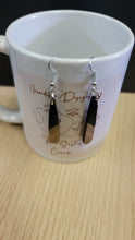 Load image into Gallery viewer, Wood and Resin Dangle Earrings, Handmade in Canada
