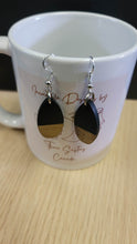 Load image into Gallery viewer, Wood and Resin Dangle Earrings, Handmade in Canada
