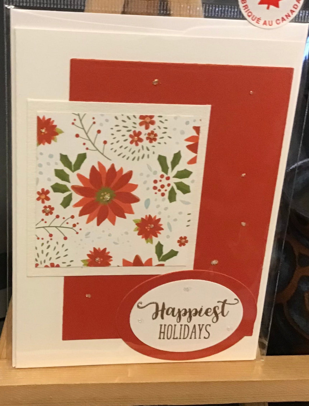 Happiest Holidays Card/ Christmas Card / Friendship/ Winter Greeting/