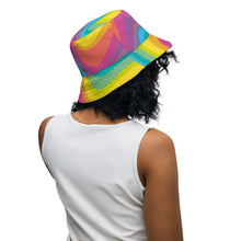 Load image into Gallery viewer, Dark and Funky Reversible bucket hat
