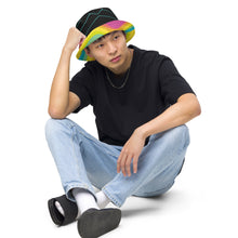 Load image into Gallery viewer, Dark and Funky Reversible bucket hat
