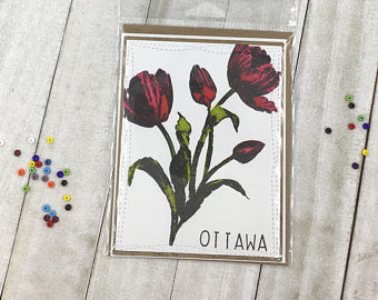 New Ottawa card Tulip/ Ottawa Tulip Festival / tourist season in Ottawa Available now