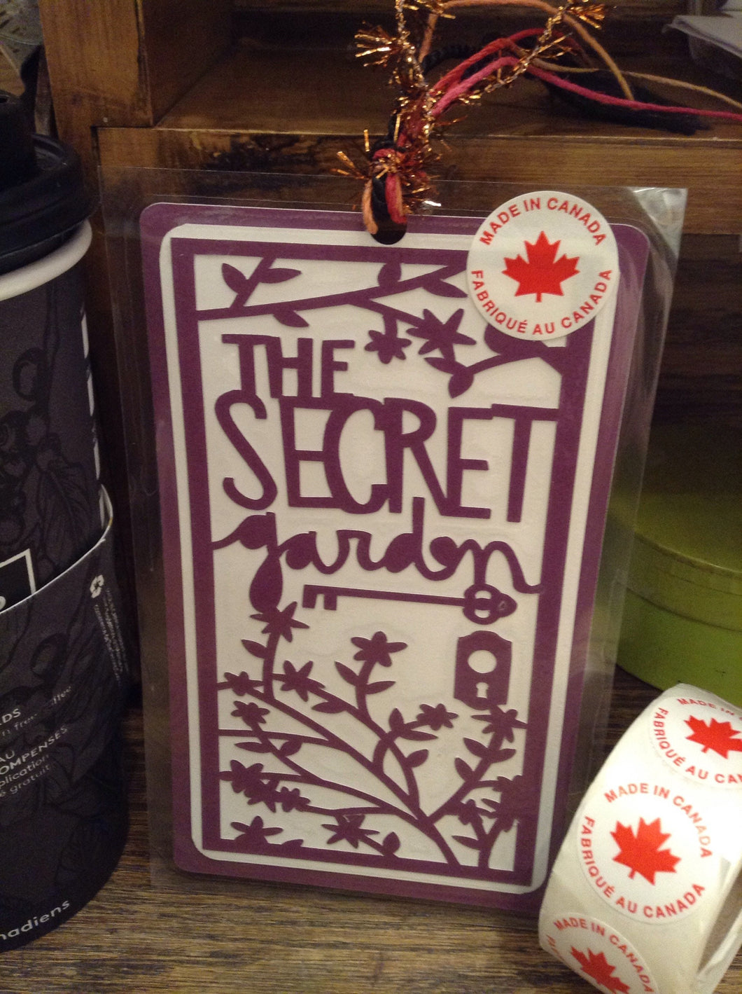 The Secret Garden Bookmark,  great gift for the classic reader, Made in Canada