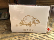 Beaver Greeting Card / Canada's National Animal/ Iconic Canadian Animal