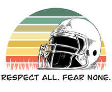 Load image into Gallery viewer, Fooltball Respect All. Fear None Bubble-free stickers
