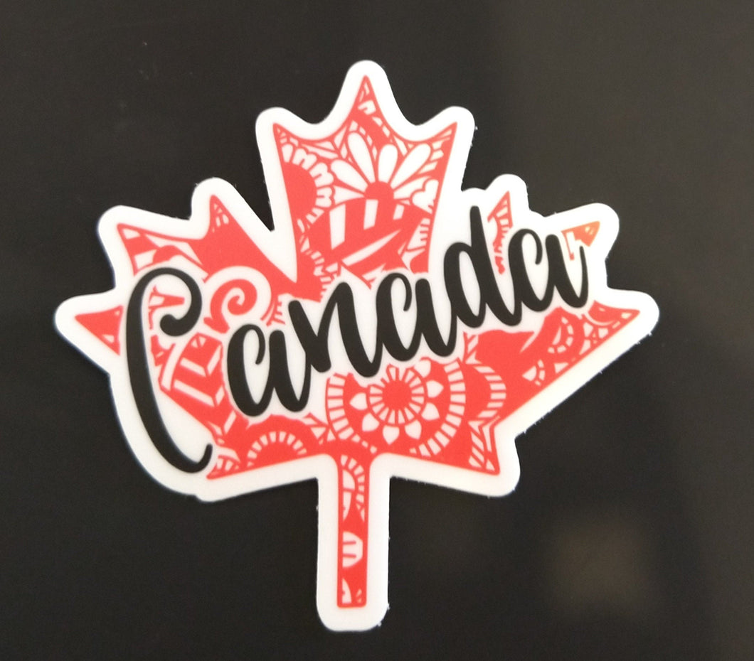 NEW Canada in Maple Leaf Die Cut Sticker - Available Now