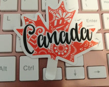 Load image into Gallery viewer, NEW Canada in Maple Leaf Die Cut Sticker - Available Now
