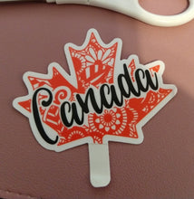 Load image into Gallery viewer, NEW Canada in Maple Leaf Die Cut Sticker - Available Now
