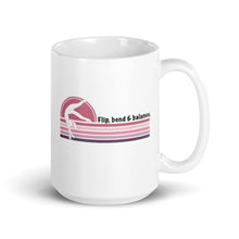 Load image into Gallery viewer, Female Gymnast Flip, bend &amp; balance White glossy mug
