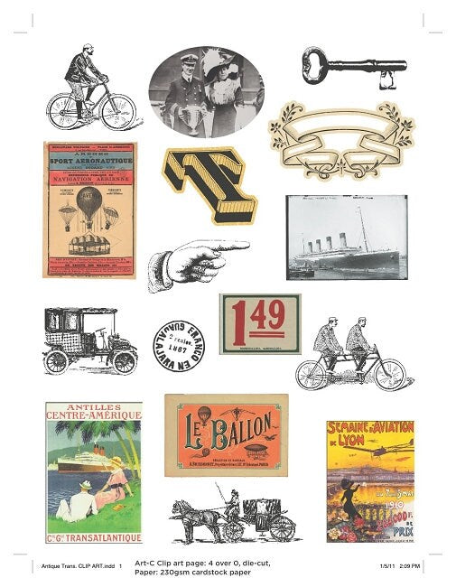 C-Thru Art-C - Collage Elements - Antique Transportation