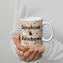 Load image into Gallery viewer, Sunshine and Rainbow White glossy mug
