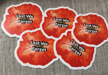 Load image into Gallery viewer, NEW Poppy - Lest we forget Die Cut Sticker
