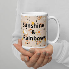 Load image into Gallery viewer, Sunshine and Rainbow White glossy mug
