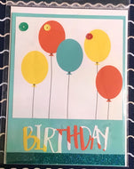 Happy Birthday Balloons Card