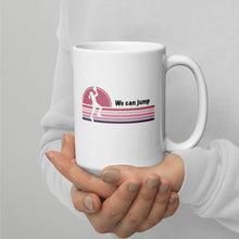 Load image into Gallery viewer, We can Jump White glossy mug
