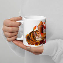 Load image into Gallery viewer, Fall Vibes Coffees White glossy mug
