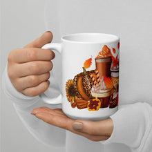 Load image into Gallery viewer, Fall Vibes Coffees White glossy mug
