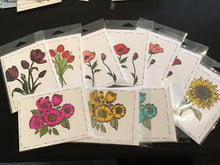 Load image into Gallery viewer, Flower Cards/ blank pick your sentiments
