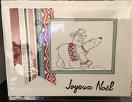 Joyeux Noel, polar bears -  Christmas/ Holiday/ Winter Greeting Card