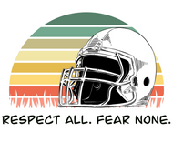 football, support, respect, fear none, sticker 