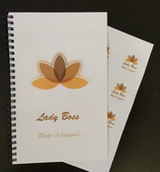 Lady Boss - Make it happen! Notebook and 8 sticker Combo